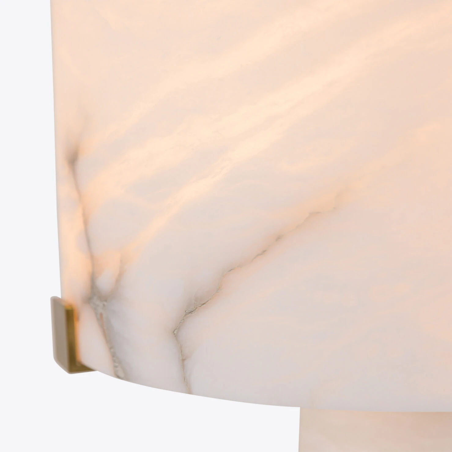 Pure White Lines - Eris Table Lamp - Small