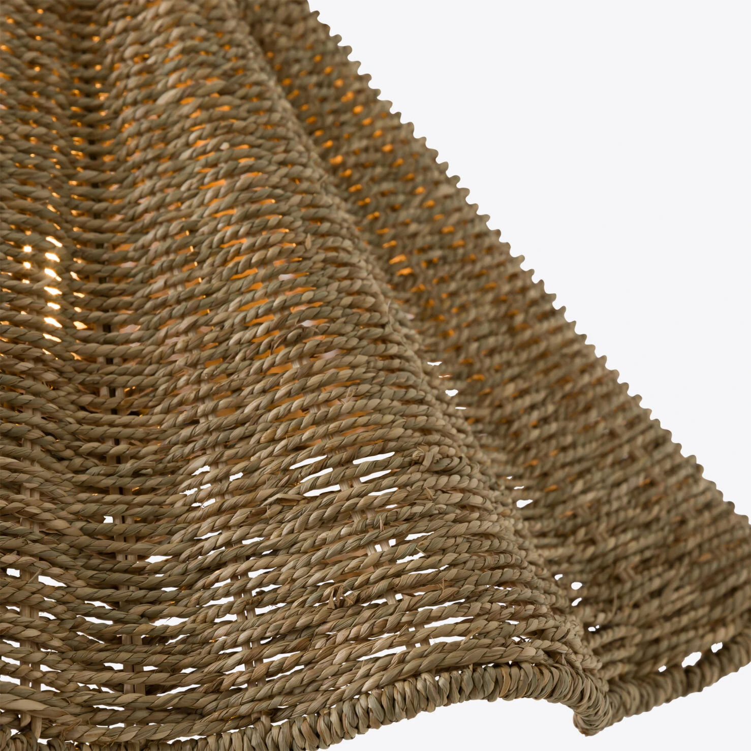 Pure White Lines - Gigi Table Lamp - Seagrass Shade