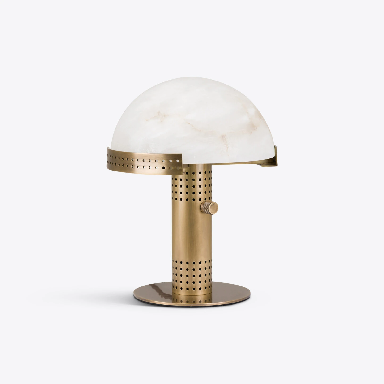 Pure White Lines - Bronx Table lamp Antique – Antique Brass - Small