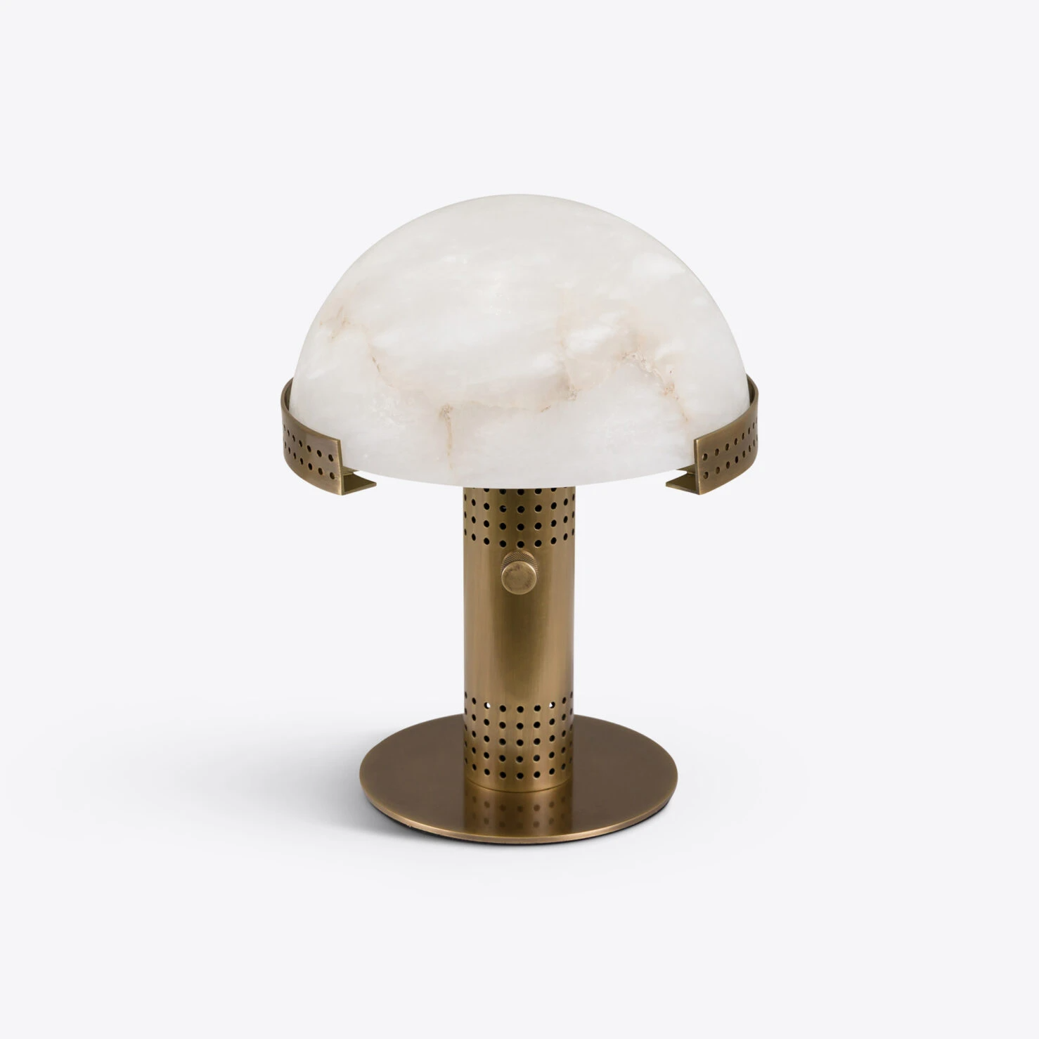 Pure White Lines - Bronx Table lamp Antique – Antique Brass - Small