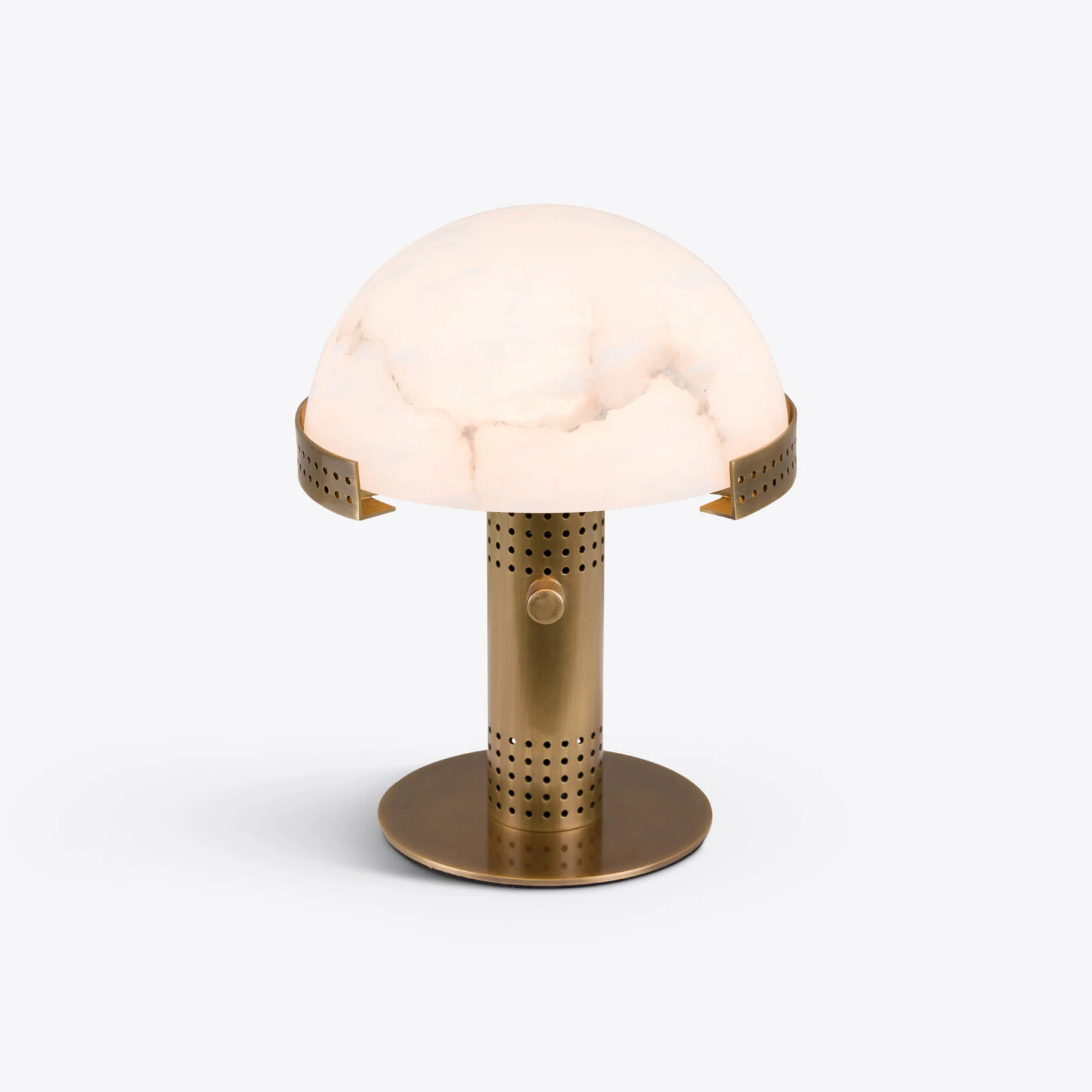 Pure White Lines - Bronx Table lamp Antique – Antique Brass - Small