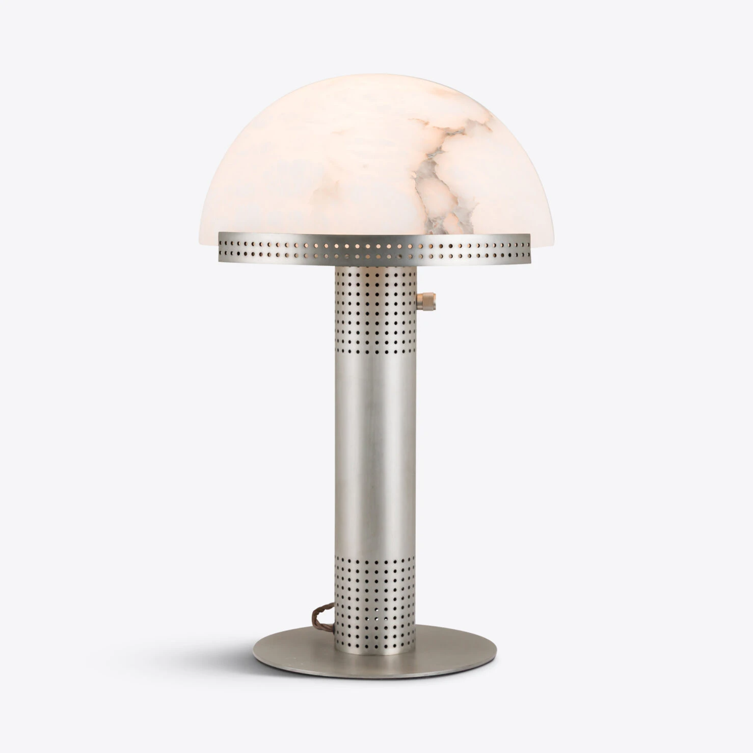 Pure White Lines - Bronx Table lamp – Vintage Silver - Small