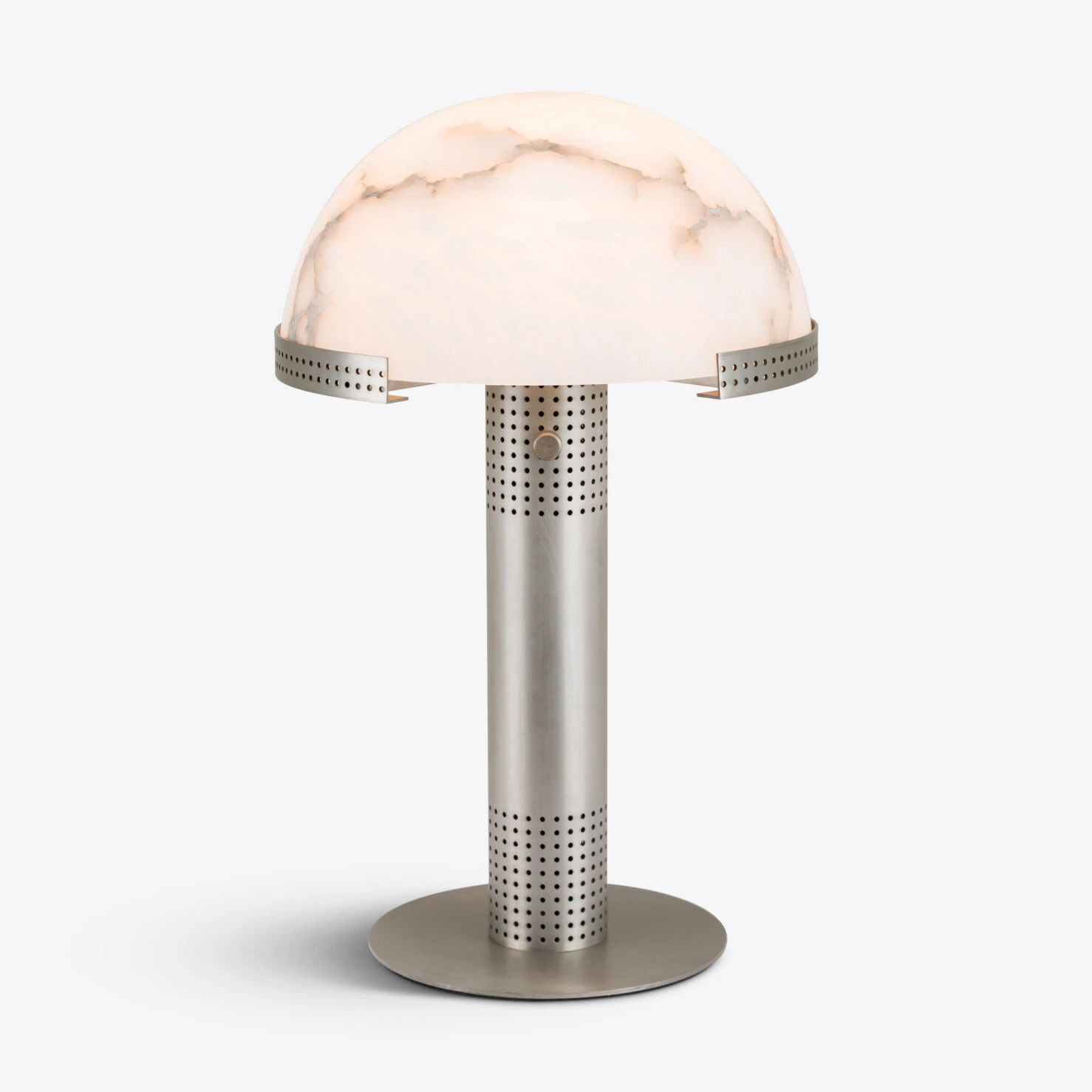 Pure White Lines - Bronx Table lamp – Vintage Silver - Small