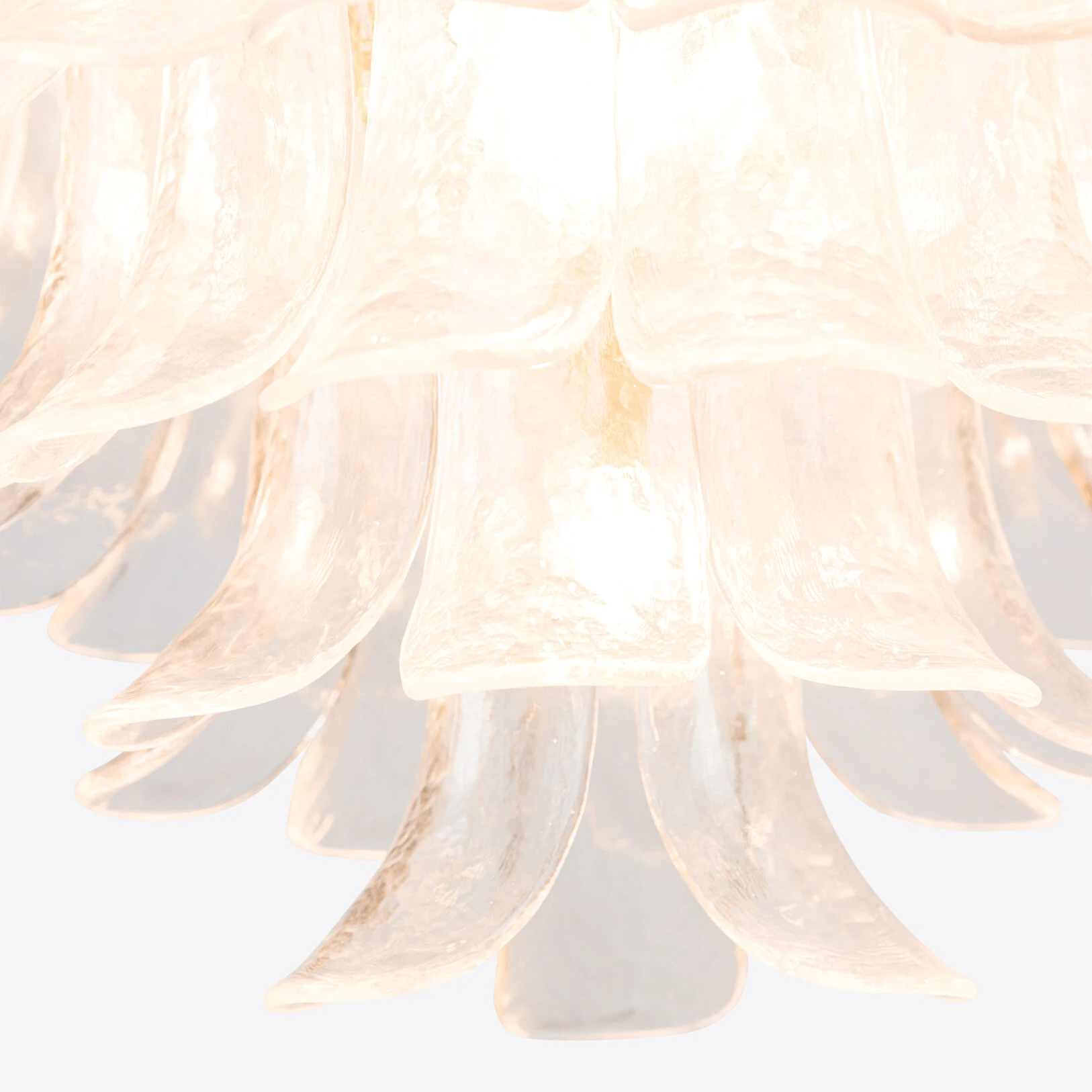 Pure White Lines - Piccolo Petalo Chandelier