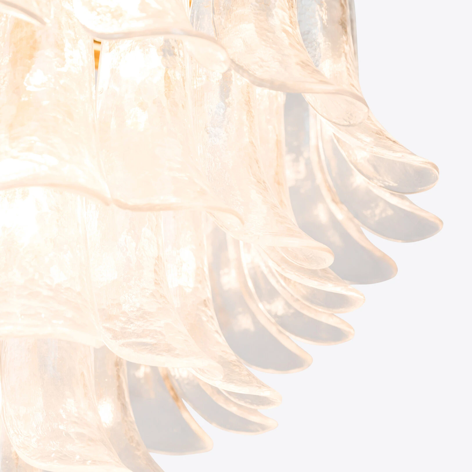 Pure White Lines - Piccolo Petalo Chandelier