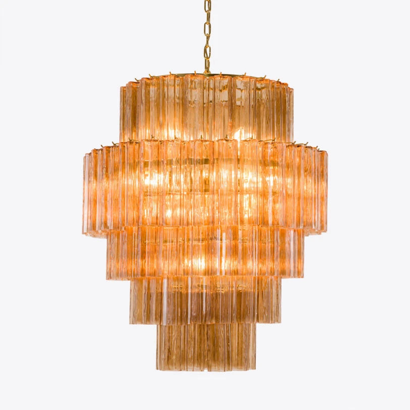 Pure White Lines Freccia Treviso Chandelier