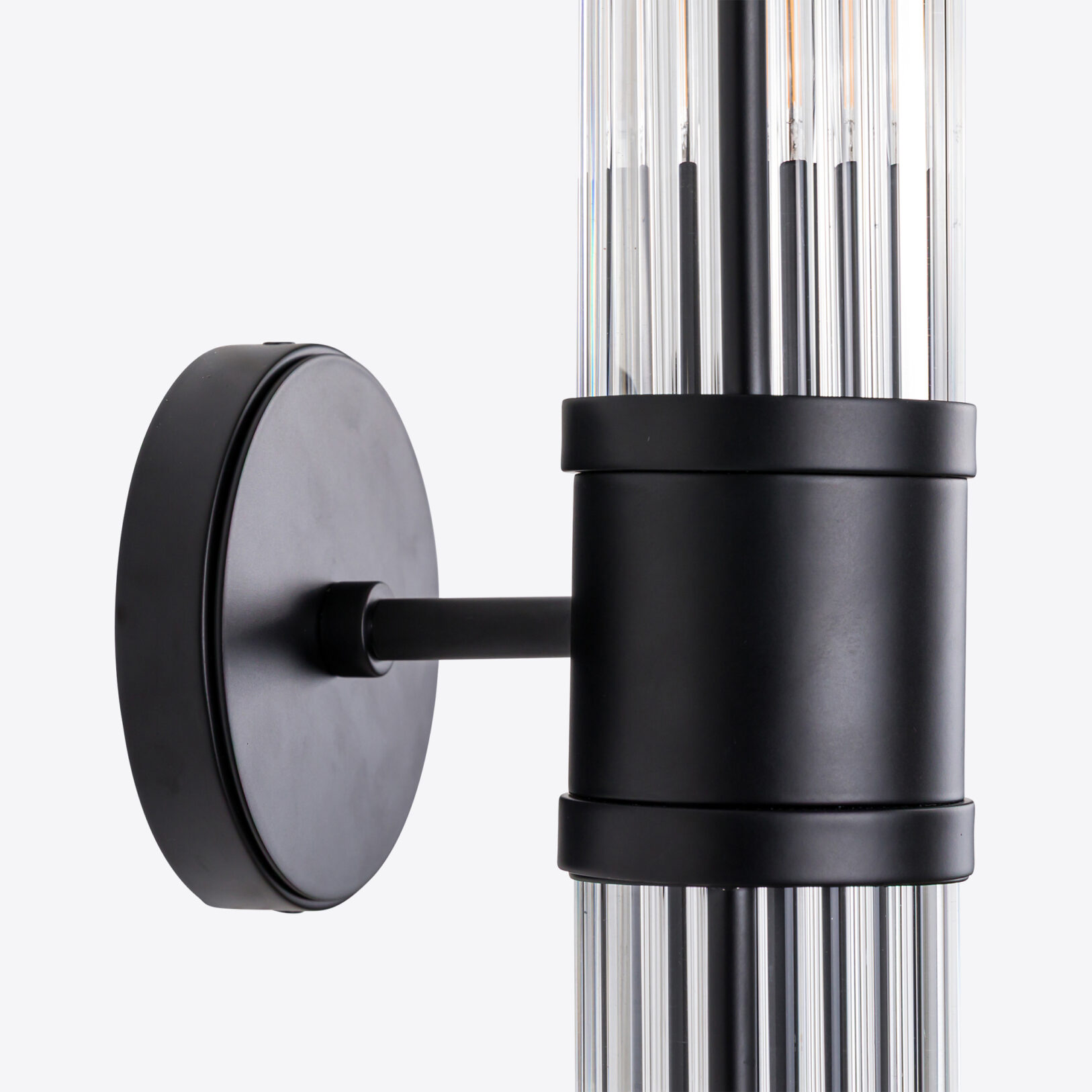 Pure White Lines - Double Hendrix Wall Lamp - Bronze