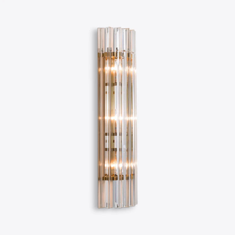 Pure White Lines Clear Amaro IP44 Wall Light - available in two sizes