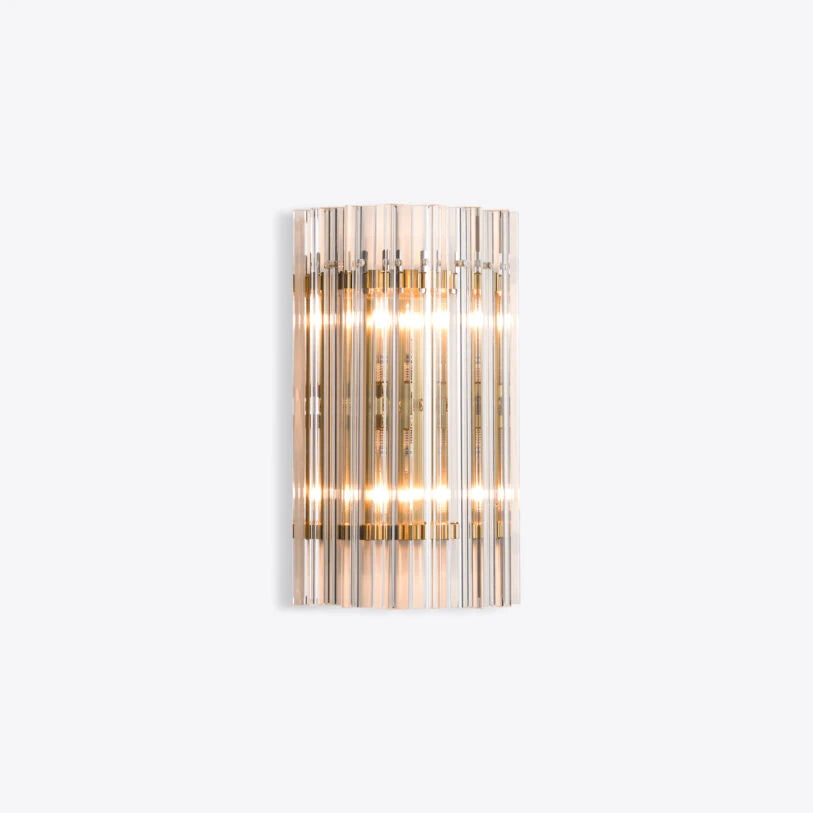 Pure White Lines Clear Amaro IP44 Wall Light - available in two sizes