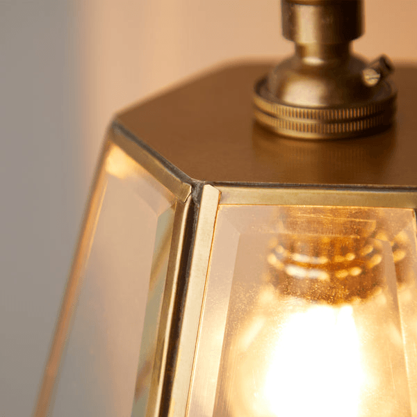 Pooky - Luxor Lantern Pendant Light Shade - Hexagonal - Clear Glass