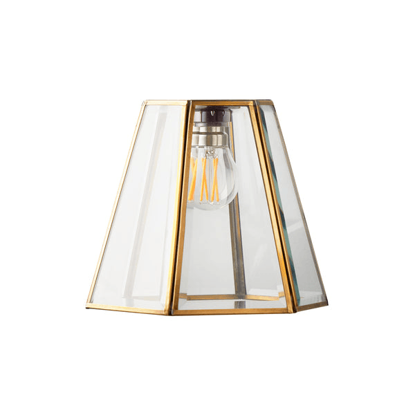 Pooky - Luxor Lantern Pendant Light Shade - Hexagonal - Clear Glass