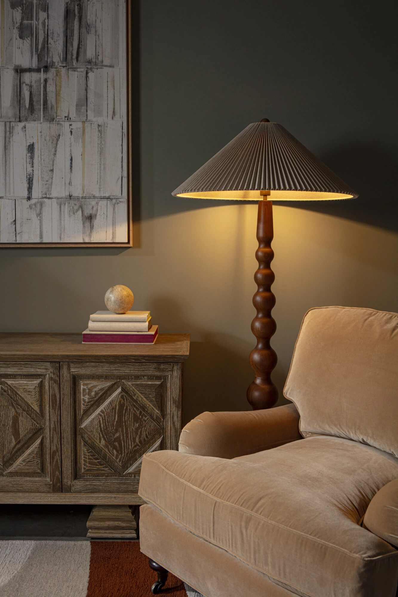 Pure White Lines - Kobe Floor Lamp