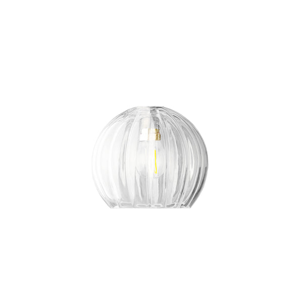 Pooky - Pumpkin Pendant Light Shade - Smaller - Clear Glass