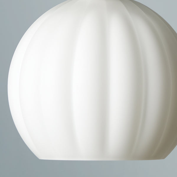 Pooky - Pumpkin Pendant Light Shade - Smaller - Opaline Glass