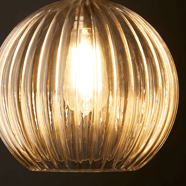 Pooky - Pumpkin Pendant Light Shade - Larger - Clear Glass