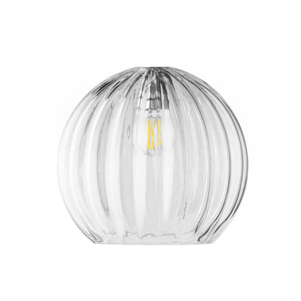 Pooky - Pumpkin Pendant Light Shade - Larger - Clear Glass