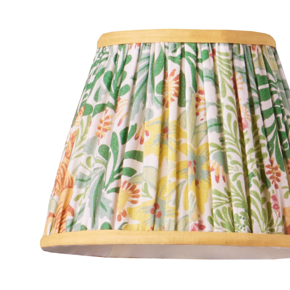 Pooky - 18cm Pendant Shade - Herball - Weld Bower Printed Cotton - Morris & Co.