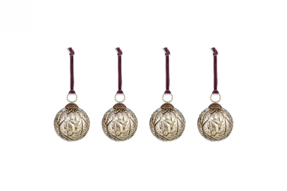Nkuku - Patta Baubles - Antique Gold - (Set of 4)