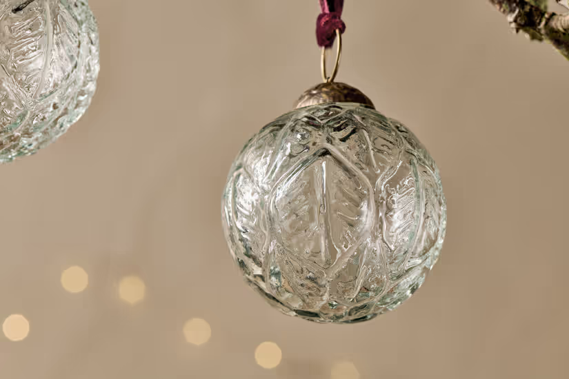Nkuku - Patta Baubles - Clear - (Set of 4)