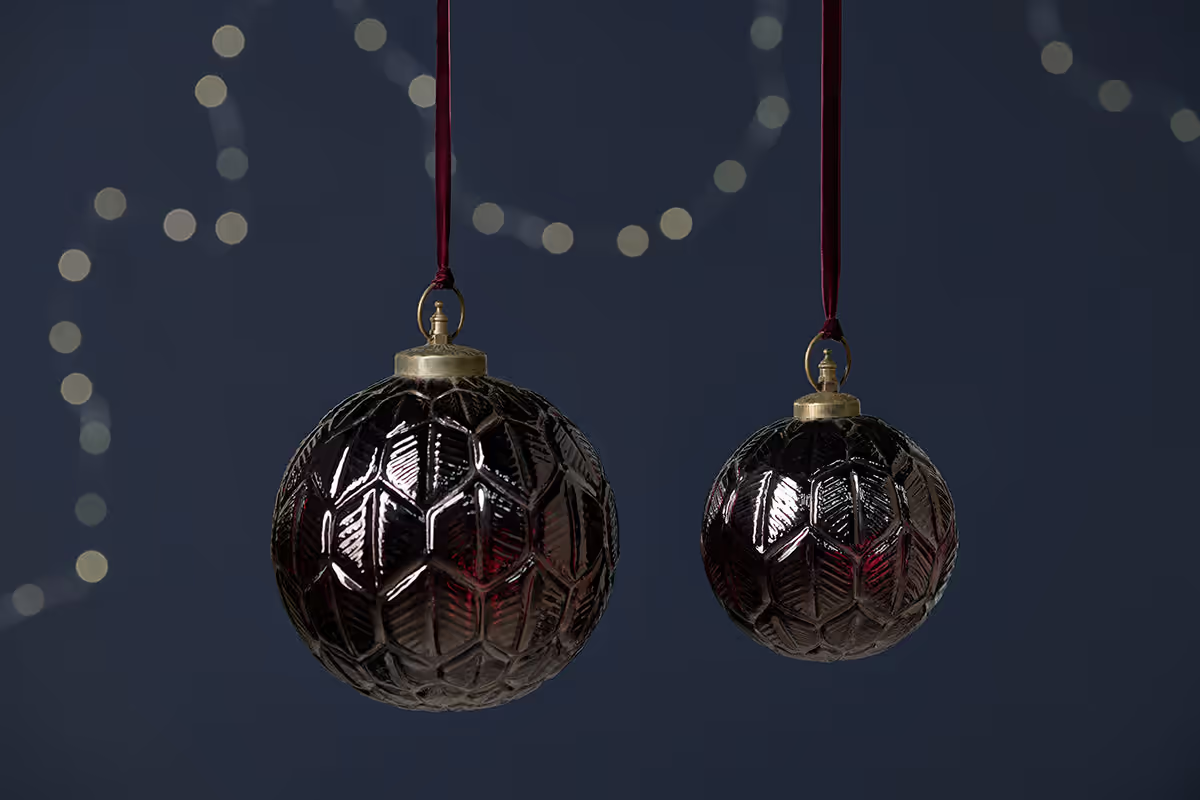 Nkuku - Patta Giant Bauble - Burgundy - Large