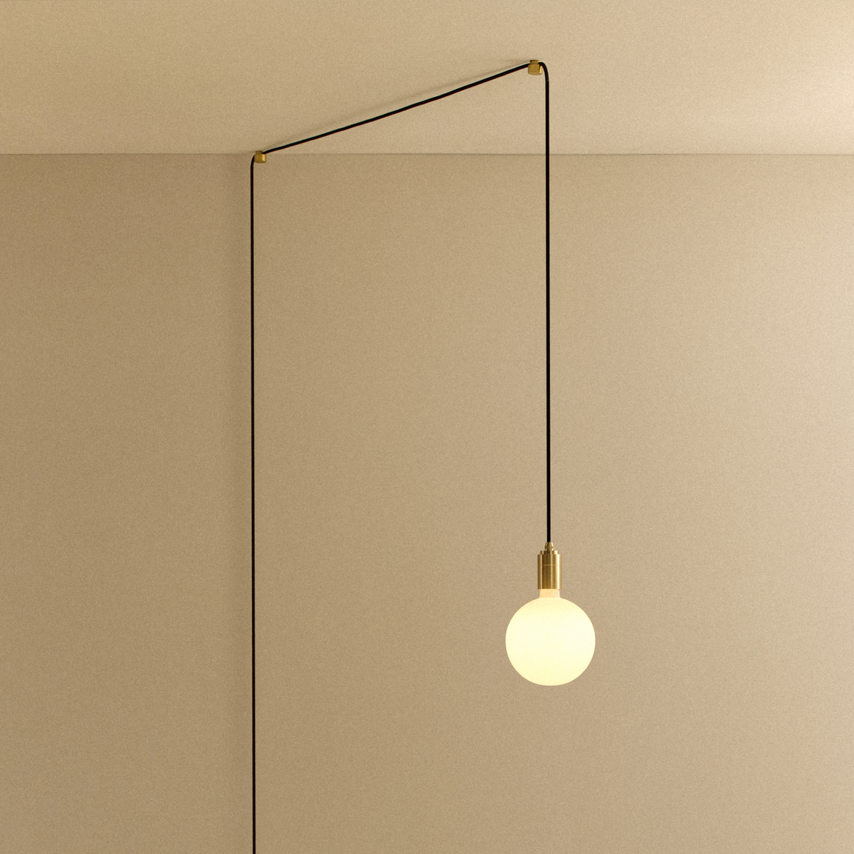 Tala Sphere IV Plug-In Pendant in Brass