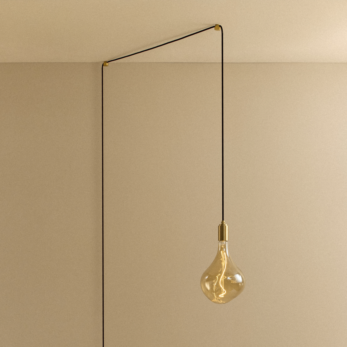 Tala Voronoi II Plug-In Pendant in Brass