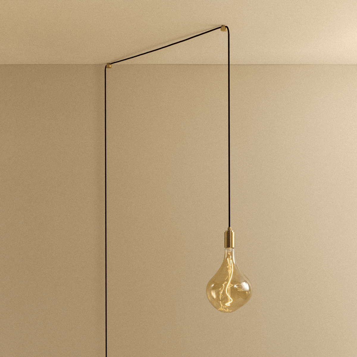 Tala Voronoi II Plug-In Pendant in Brass