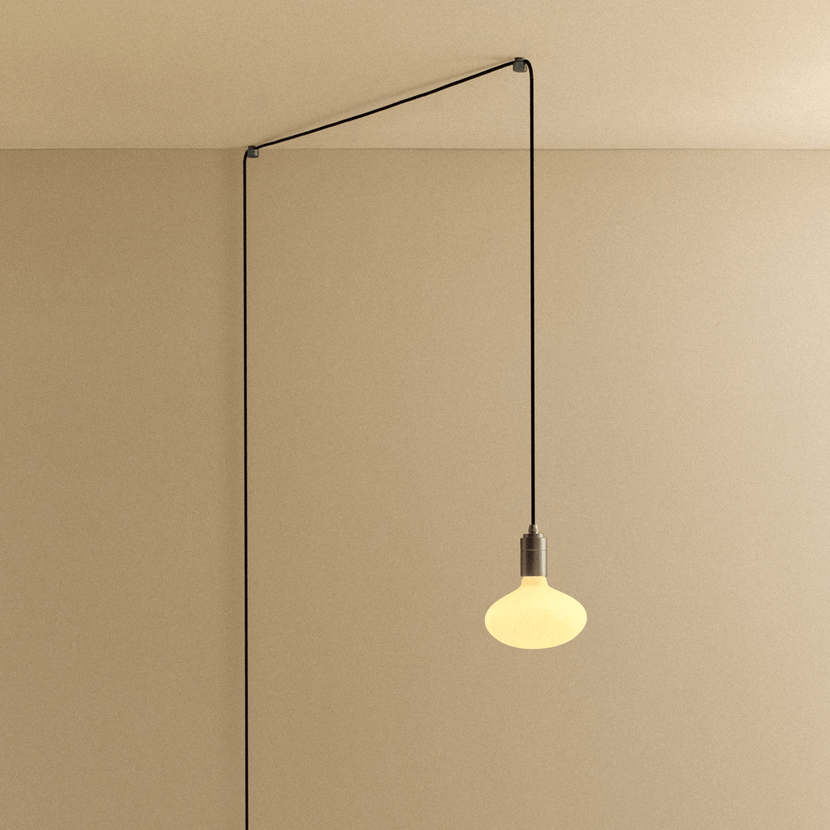 Tala Oval Dim-to-Warm Plug-In Pendant in Graphite