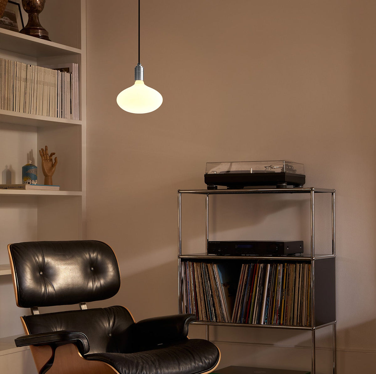 Tala Oval II Plug-In Pendant Light in Stainless Steel