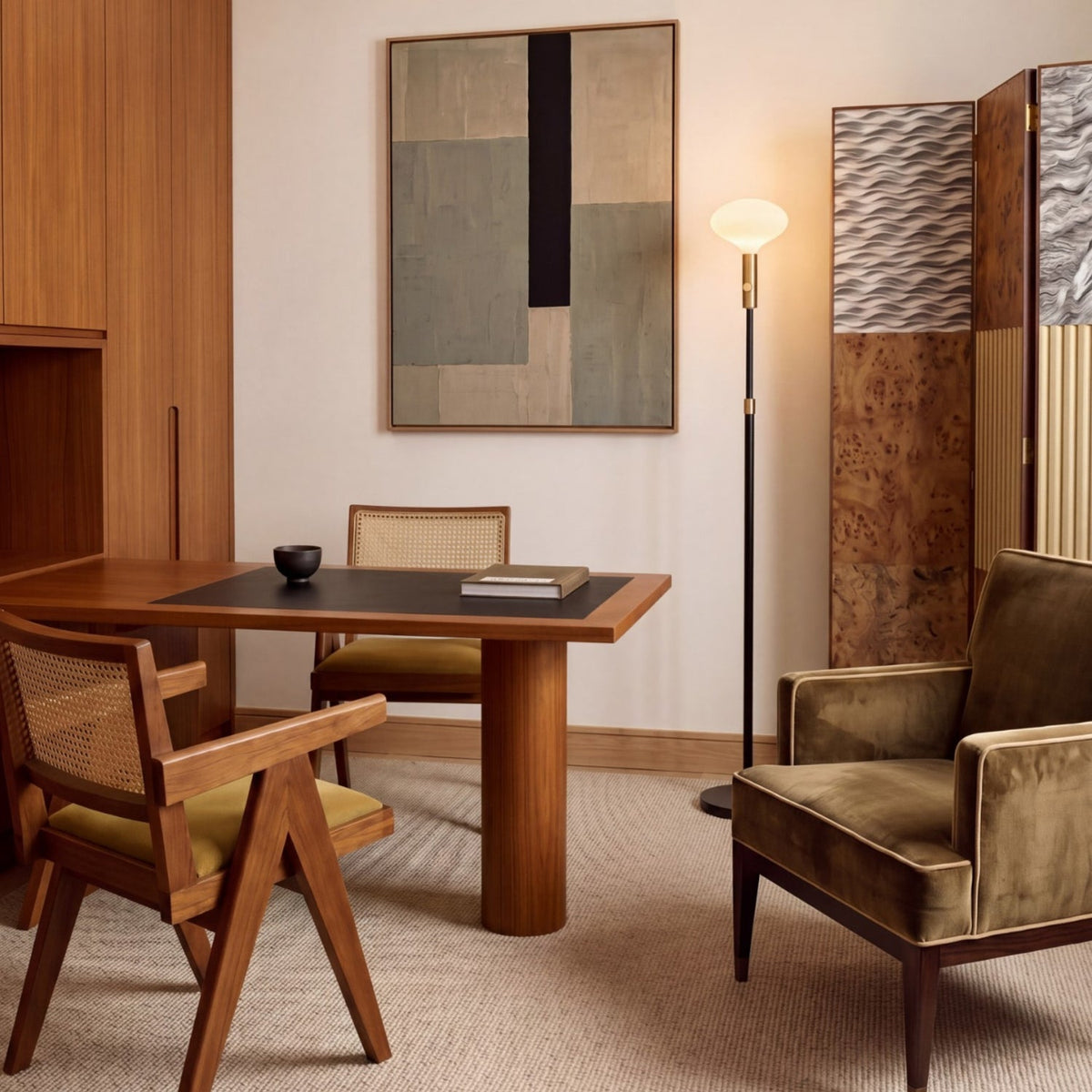 Tala Poise Adjustable Floor Lamp in Brass