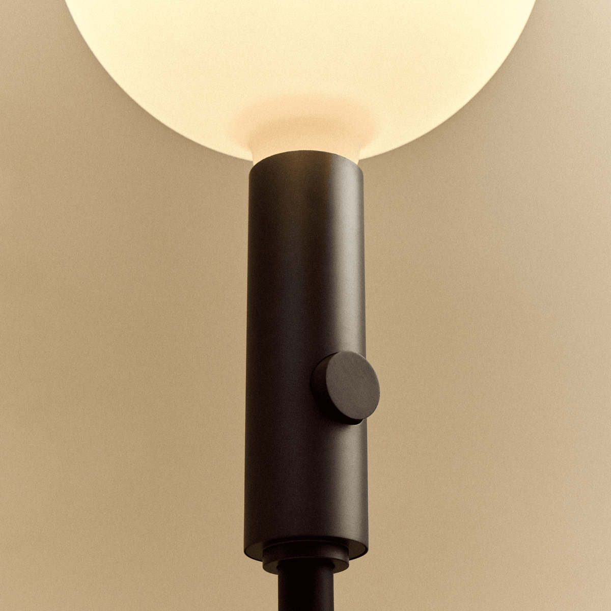 Tala Poise Adjustable Floor Lamp in Graphite + Oval II