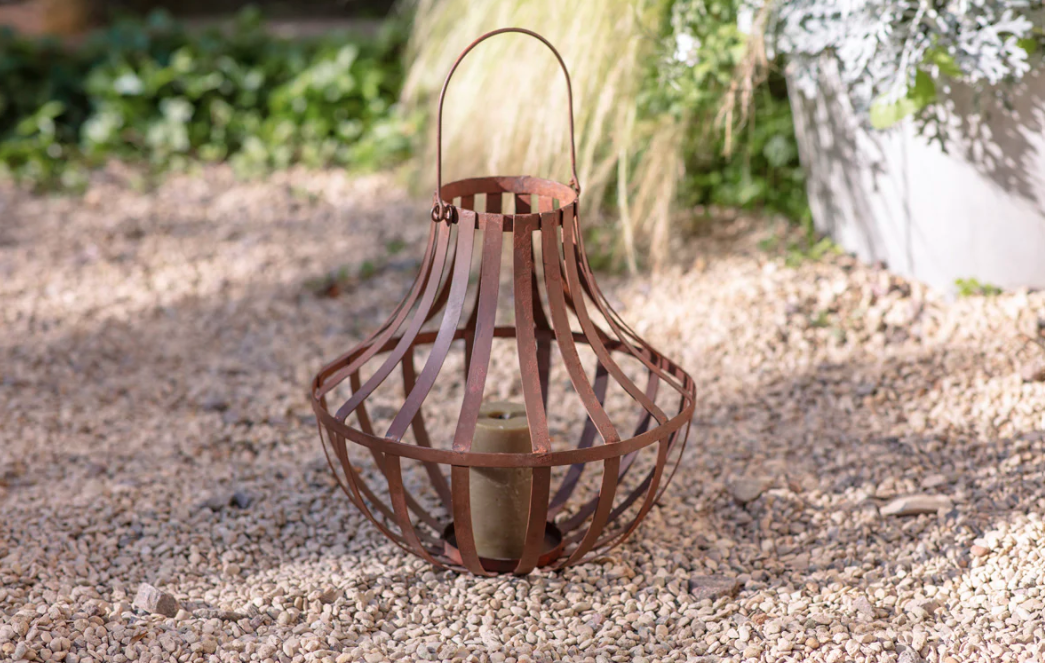Nkuku Pothos Large Lantern - Rust