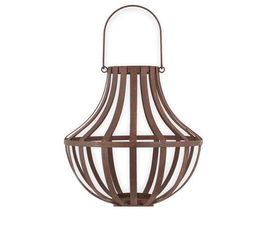 Nkuku Pothos Large Lantern - Rust