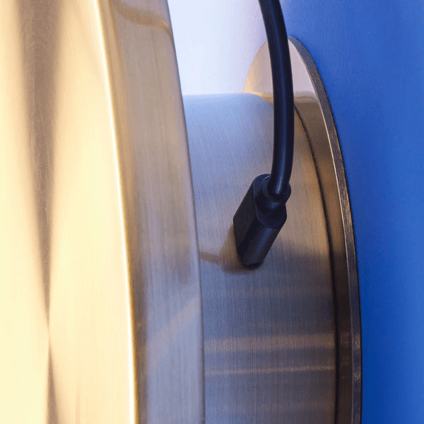 Pooky - Helios Rechargeable wall Light - Larger - Brushed Gold Aluminium