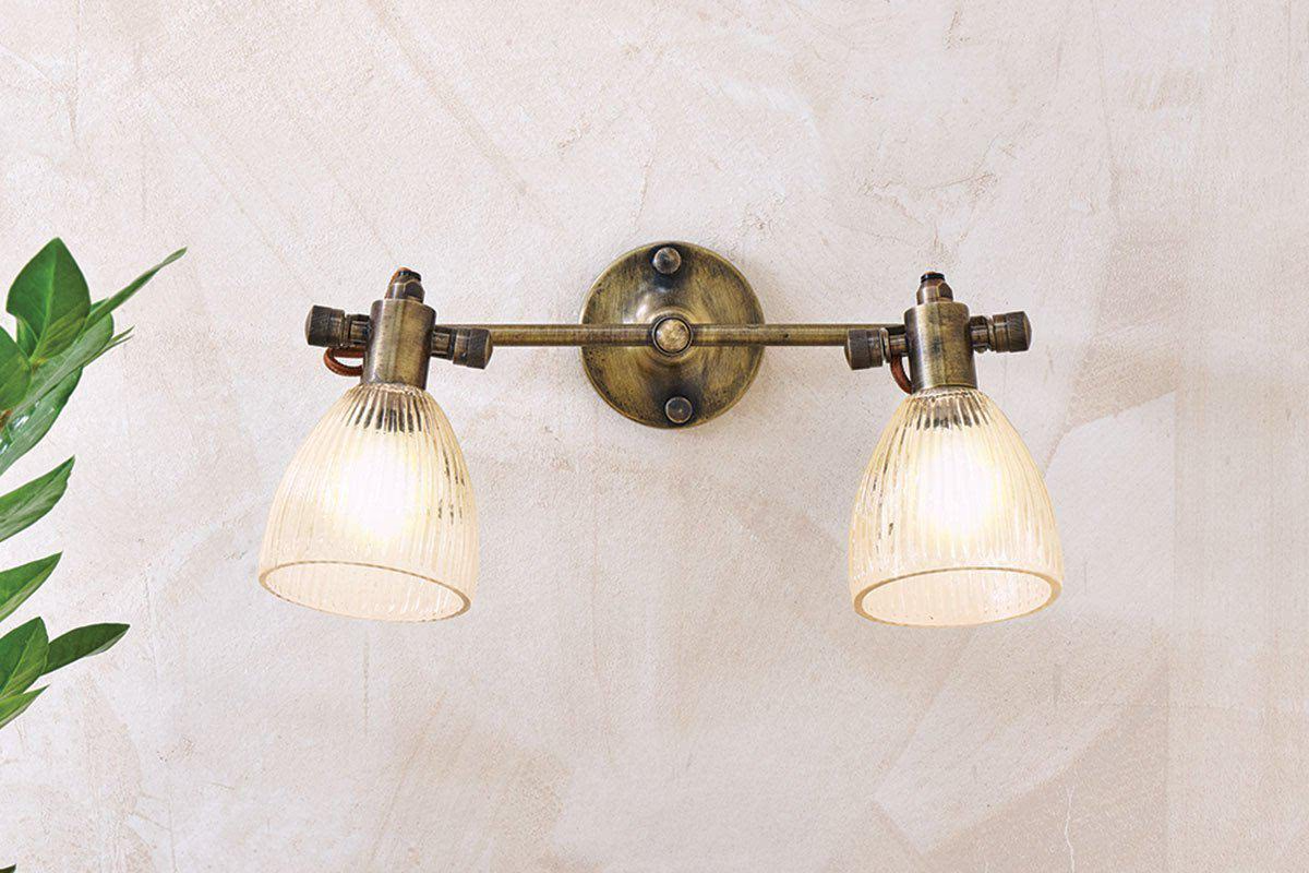 Nkuku - Rarni Recycled Glass Double Wall Light