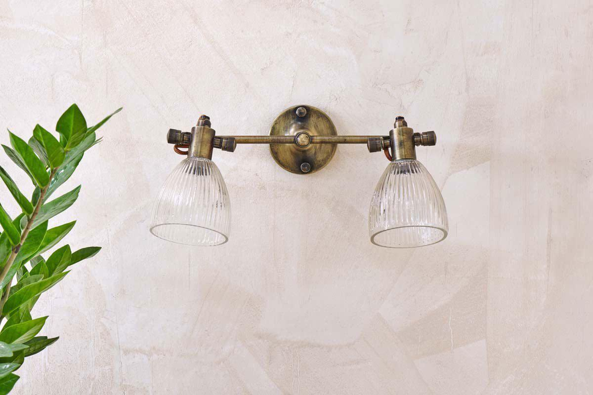 Nkuku - Rarni Recycled Glass Double Wall Light