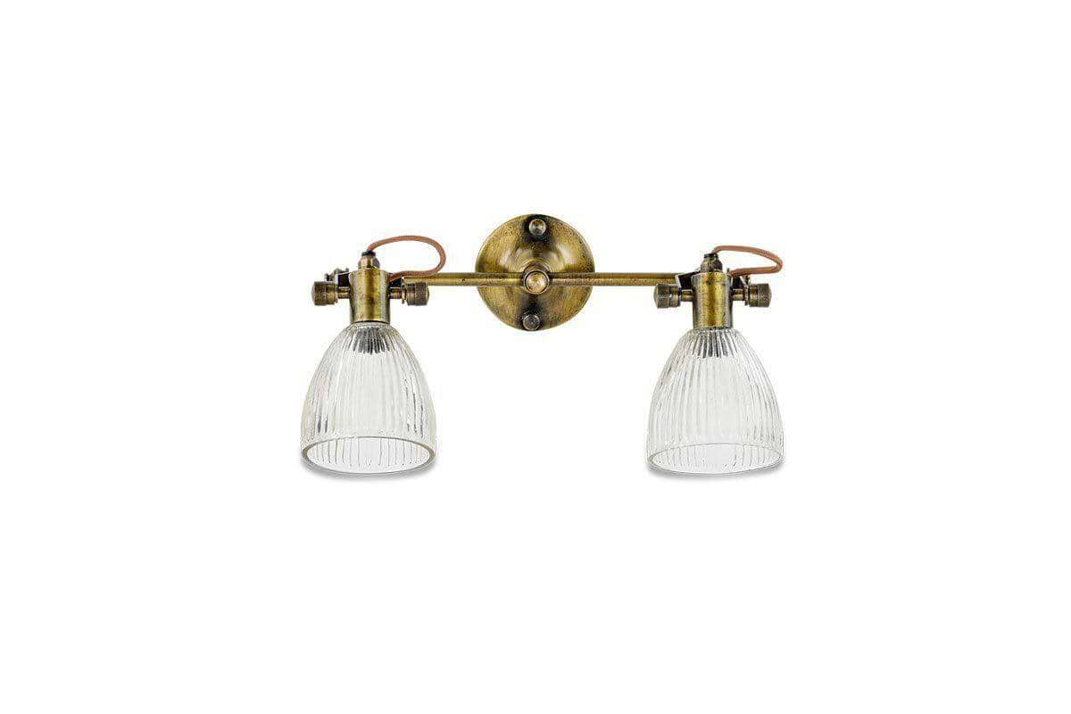 Nkuku - Rarni Recycled Glass Double Wall Light