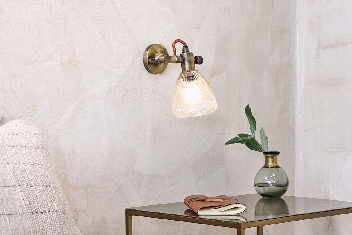 Nkuku - Rarni Recycled Glass Single Wall Light