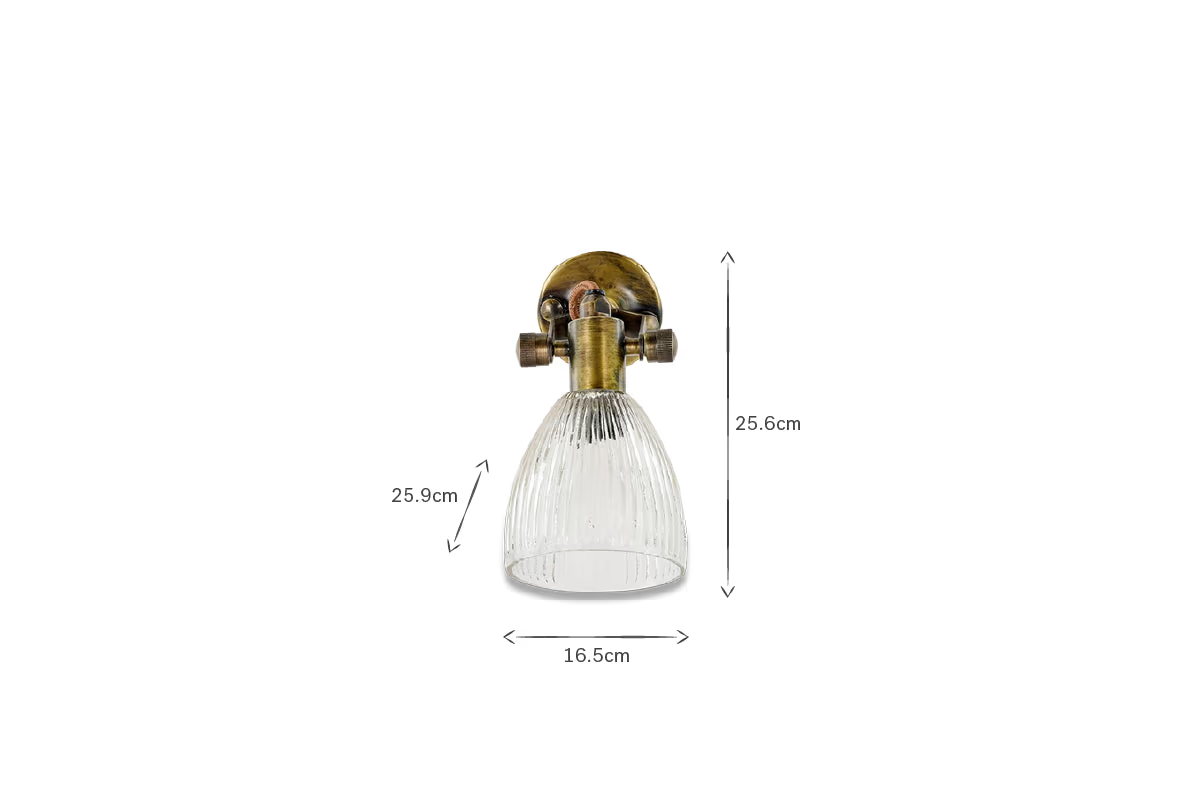 Nkuku - Rarni Recycled Glass Single Wall Light