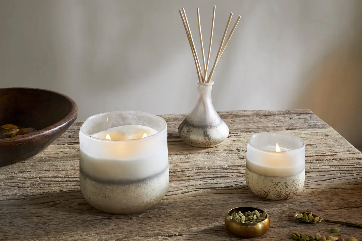 Nkuku - Cardamom & Amber 1 Wick Scented Candle