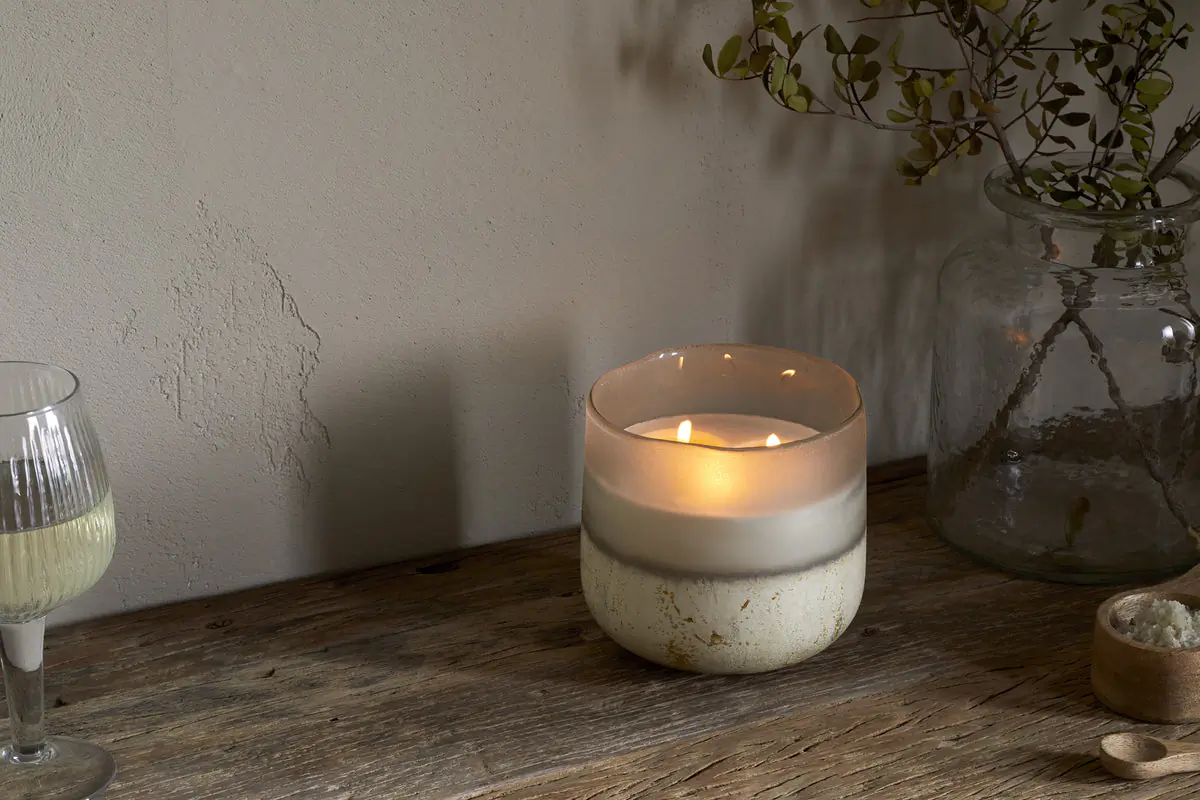 Nkuku - Sea Salt & Moss 3 Wick Scented Candle