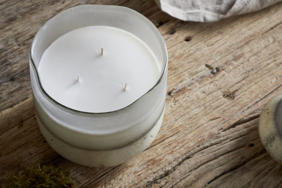 Nkuku - Sea Salt & Moss 3 Wick Scented Candle