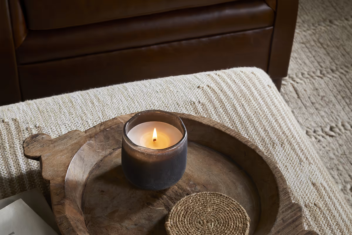 Nkuku - Cedarwood & Fig 1 Wick Scented Candle