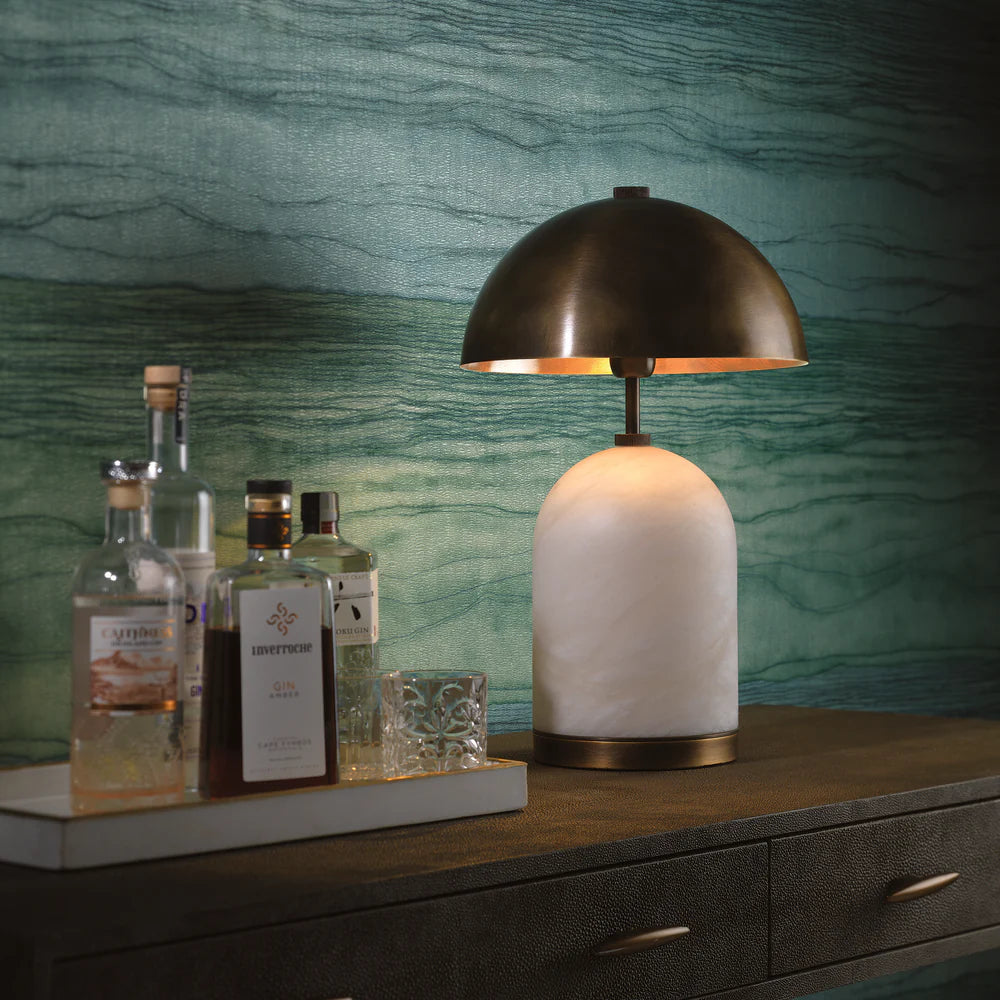 Northern Light - Seaton Table Lamp - Old English Brass Light Finish
