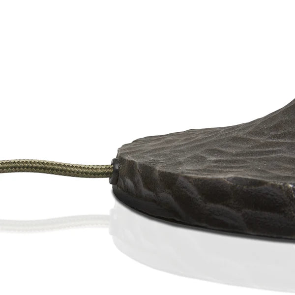 Pooky - Frinky Floor Lamp Base - Hammered Bronze Finish - Without Lampshade