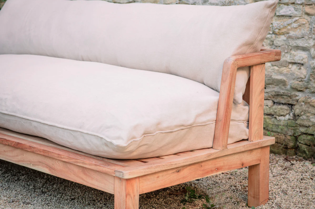 Nkuku Sadhi Mango Wood Outdoor Sofa
