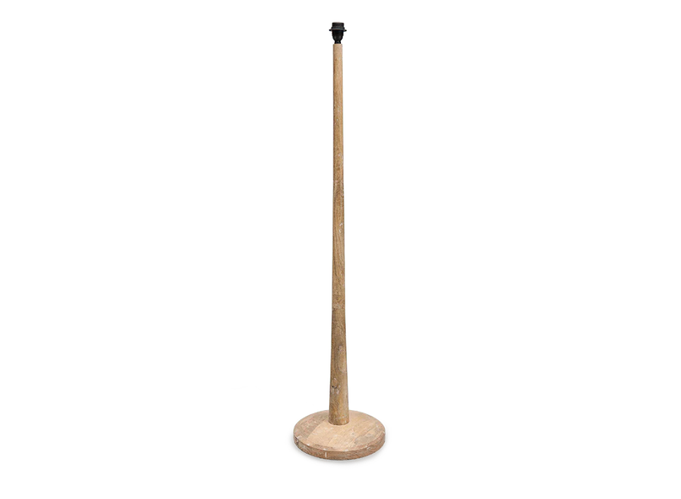 Nkuku Sahar Mango Wood Natural Floor Lamp