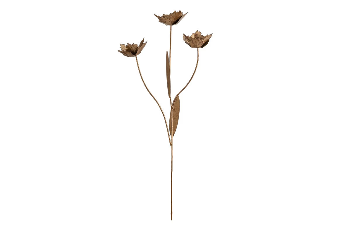Nkuku - San Stem Floral - Antique Brass