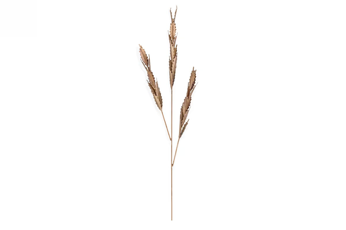 Nkuku - San Stem Leaves - Antique Brass