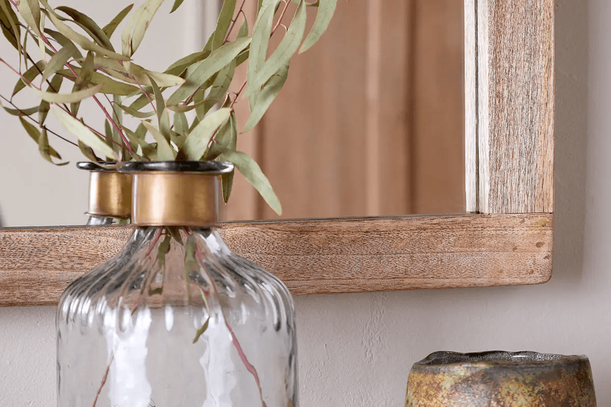 Nkuku - Sande Arched Mango Wood Mirror - Natural